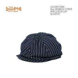 シュガーケーン SUGAR CANE SC02070 ウォバッシュストライプ アップルジャック 帽子 ハット キャップ キャスケット メンズ | ヒノヤ