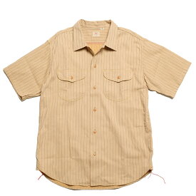 シュガーケーン SUGAR CANE SC38699 コークストライプ 半袖ワークシャツ |ヒノヤ HINOYA