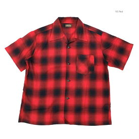 シュガーケーン SUGAR CANE SC39297 レーヨン オンブレーチェック 半袖オープンシャツ メンズ | ヒノヤ