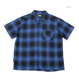 シュガーケーン SUGAR CANE SC39297 レーヨン オンブレーチェック 半袖オープンシャツ メンズ | ヒノヤ