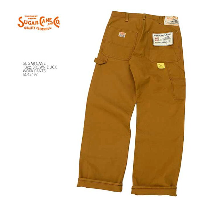 楽天市場】SUGAR CANE シュガーケーン SC42497 13oz. ブラウン ダック 