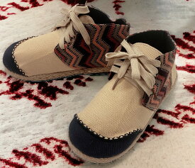 レディスシューズ 刺繍 ハイカット エスニック スニーカー