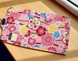 子供浴衣きるきっず　綿紅梅　ピンク地花よろけ　105～125
