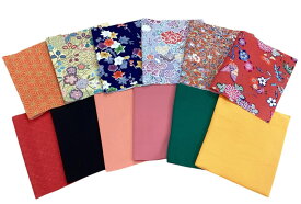 正絹着物のはぎれ　お徳用12枚セット　吊るし雛制作用