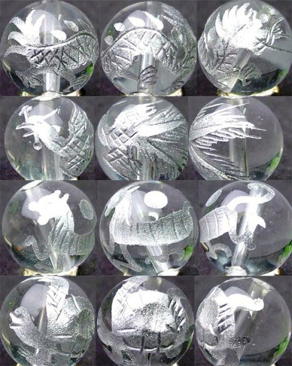 楽天市場】≪四神 手彫り 12mm≫○12mm○水晶 クリスタル○オニキス 