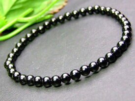 ≪40313≫●今月の半額 送料無料 ●4mm 5A●ブラックスピネル●ブレスレット 内径調整可能●スリランカ産●天然石●パワーストーン●