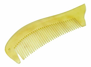 牛角125  かっさプレート 12cm×4cm 櫛型 くし 牛角 頭・顔・ボディのリンパマッサージ 美容 マッサージ用 送料無料 天然