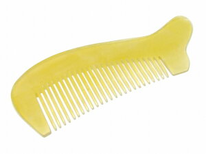 牛角170 かっさプレート11.5cm×4.0cm 櫛型 くし 牛角 頭・顔・ボディのリンパマッサージ 美容 マッサージ用 送料無料 天然