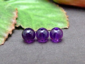 g3-558D  アメジスト 紫水晶 6mm 5A 1粒売り ネコポス送料無料 ブラジル産 天然石 パワーストーン