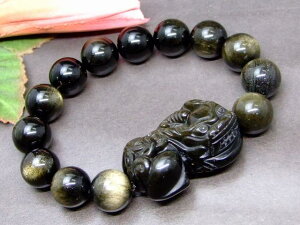 g3-461Y�@�@���� �S�[���h�I�u�V�f�B�A�� �� �q�L���E �Ђ��イ 38mm×26mm�^14mm �u���X���b�g ���a���߉� �������� �V�R�� �p���[�X�g�[��