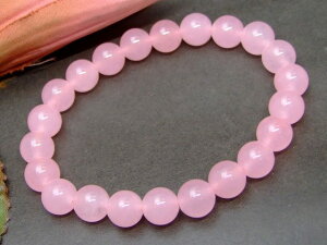 33401B  薄ピンクヒスイ 8mm ブレスレット 内径調整可能 翡翠 ジェイド ジェード ポーチ付 ネコポス送料無料 天然石 パワーストーン