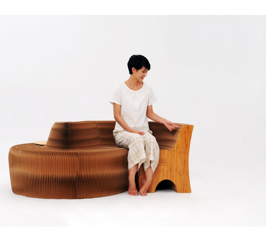 HINTON ソファ(Paper Sofa)6人掛け 折り畳みソファ　クラフト紙製　コンパクトに収納・持ち運び可能　水に強くリサイクル可能。6人掛け　 新生活 | HINT楽天市場店