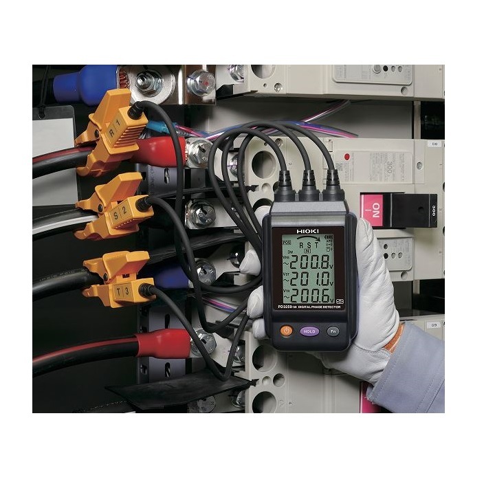 【楽天市場】【メーカー直営,直送】電圧計付検相器 PD3259-50 金属に非接触タイプ 日置おすすめ  三相の相順、相回転の確認に。モーター（電動機）相回転チェックにおすすめ: HIOKI楽天市場店