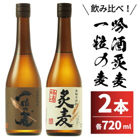 香り高い麦焼酎　ギフト箱入り　一粒の麦720ml と吟酒炙麦720ml 　むぎ焼酎 麦焼酎 鹿児島 西酒造 ギフト 贈り物 プレゼント 糖質ゼロ