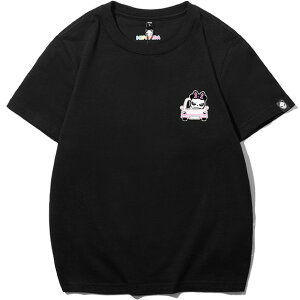 ybsOzmLbYnyznCp_ q HIPANDAK[ sNJ[ vg  TVc / KIDS HIPANDA GIRL PINK CAR PRINTED SHORT SLEEVED T-SHIRT