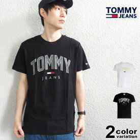 TOMMY JEANS トミージーンズ Tシャツ TJM SHADOW TOMMY PRINT TEE EUモデル 大きいサイズ ホワイト ブラック メンズ レディース [DM0DM10226] 【あす楽対応】【メール便対応】