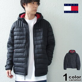 トミーヒルフィガー 中綿ジャケット TOMMY HILFIGER NYLON HOODED PUFFER JACKET (tommy ジャケット 中綿ブルゾン アウター メンズ 150AN555) 【あす楽対応】