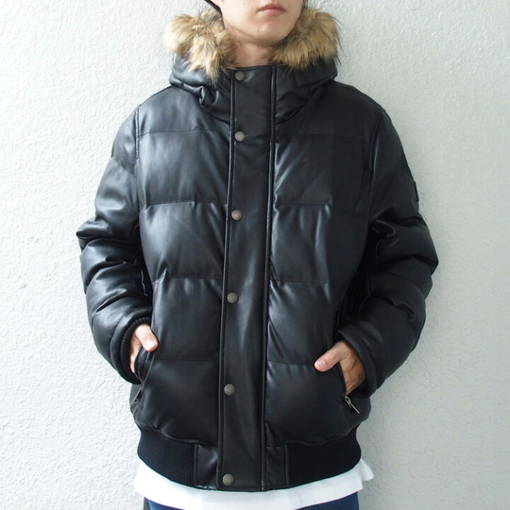 楽天市場】トミーヒルフィガー 中綿ジャケット PU レザー TOMMY  