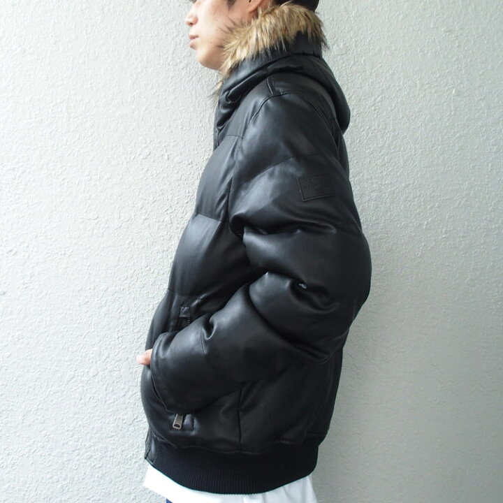 楽天市場】トミーヒルフィガー 中綿ジャケット PU レザー TOMMY 