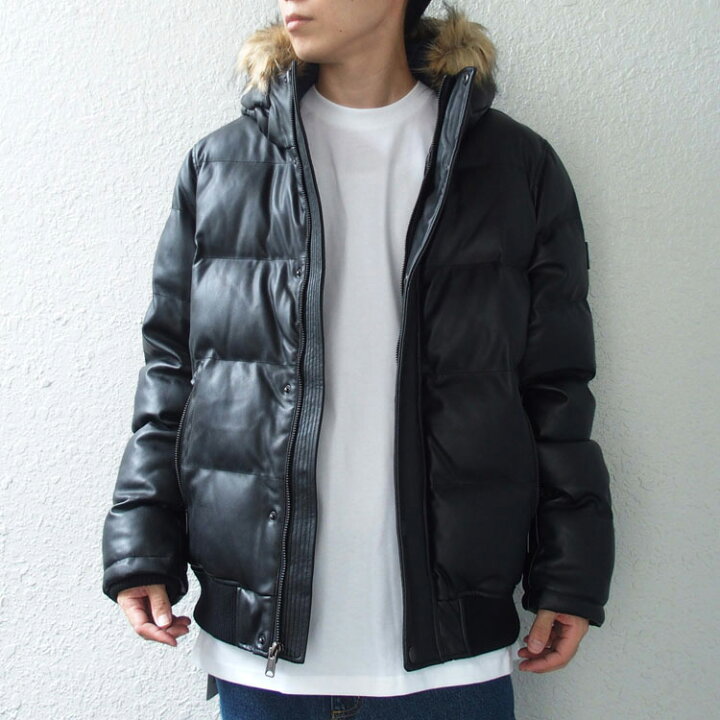 楽天市場】トミーヒルフィガー 中綿ジャケット PU レザー TOMMY 