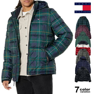 TOMMY HILFIGER g~[qtBK[ ȃWPbg Y NYLON PERFORMANCE HOODY PUFFER JACKET (tommy _EWPbg ȃu] AE^[ Y 158AN508)