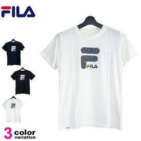 FILA フィラ Tシャツ レディース フィットネスウェア スポーツウェア トレーニングシャツ ランニング ジョギング ジム フィットネス UV対策 ドライ フィット (3色) [412-688] 【あす楽対応】 【メール便対応】