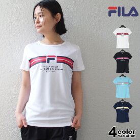 【フィラ Tシャツ レディース】 FILA 半袖 Tシャツ メッシュ フィラ FILA レディース レディス スポーツウェア トレーニングシャツ ジョギング ジム 吸水速乾 UV対策 吸汗 ドライ フィット [FL6897] 【メール便対応】