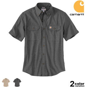 Carhartt �J�[�n�[�g �V�����u���[�V���c ���� ���[�Y�t�B�b�g Fort Loose SS Shirt USA���f�� [104369] �y�����V���c �����Y �g�b�v�X �傫���T�C�Y �z�y���[���֑Ή��z