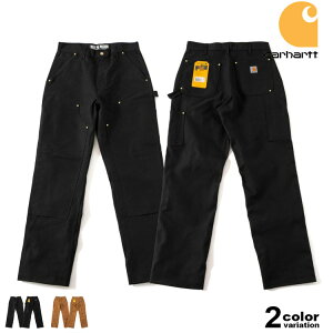 �J�[�n�[�g Carhartt B01 �_�u���j�[ �y�C���^�[�p���c ���[�N�p���c �_�b�N���n ���[�Y�t�B�b�g Firm Duck Double-Front Utility Work Pant �����Y ��� �� 12�I���X �{�g���X ��ƒ� ��ƕ� USA���f�� �����O
