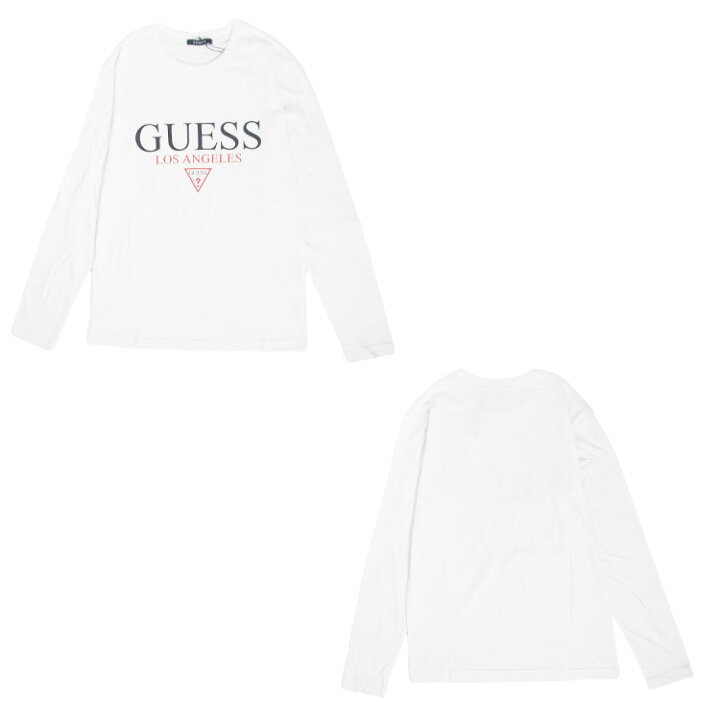楽天市場】【guess ロンt】 GUESS Guess ゲス トライアングル 長袖 