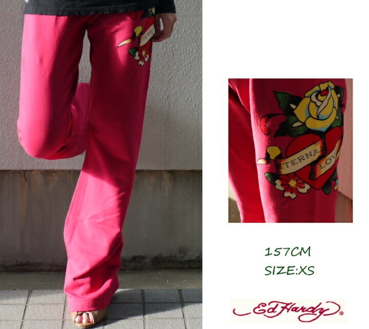 楽天市場】ED HARDY(エドハーディー)レディースロングスウェットパンツ 