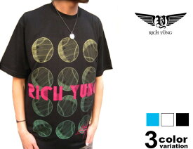 RICH YUNG(リッチヤング)S/SプリントTシャツ/ボール(3色)[10RY-SU-05]【B系/HIPHOP/半袖/ヒップホップ/ダンス/大きいサイズ】【あす楽対応】 【メール便対応】