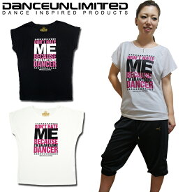 【3枚以上購入で2,552円】フィットネス Tシャツ レディース 速乾 ドライフィット DANCE UNLIMITED (ダンス アンリミテッド) ドルマン Tシャツ [DL-1401] 【ダンス 衣装 ヒップホップ ズンバ ZUMBA ズンバウェア ダンス tシャツ】【メール便対応】