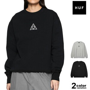 �n�t HUF �g���[�i�[ �X�E�F�b�g �N���[�l�b�N ���N�� ��� �g���C�A���O�����S �����Y ���f�B�[�X SET TRIPLE TRIANGLE CREWNECK (huf PF00650 �X�g���[�g �X�P�[�g �g�b�v�X)