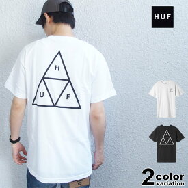 ハフ HUF Tシャツ 半袖 メンズ ESSENTIALS TRIPLE TRIANGLE S/S TEE (huf tシャツ TS00509 ストリート スケート カットソー ) 【あす楽対応】 【メール便対応】