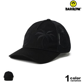 BARROW バローバロウ キャップ メッシュキャップ スナップバック 帽子 刺繍 パームツリー PALM TREE TRUCKER HAT [033988] ( メンズ 男性 レディース 女性 ユニセックス 男女兼用 110 NERO BLACK ブラック 黒) 【あす楽対応】