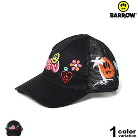 BARROW バローバロウ キャップ メッシュキャップ スナップバック 帽子 マルチデザイン MULTI TRUCKER HAT [033989] ( メンズ 男性 レディース 女性 ユニセックス 男女兼用 110 NERO BLACK ブラック 黒) 【あす楽対応】