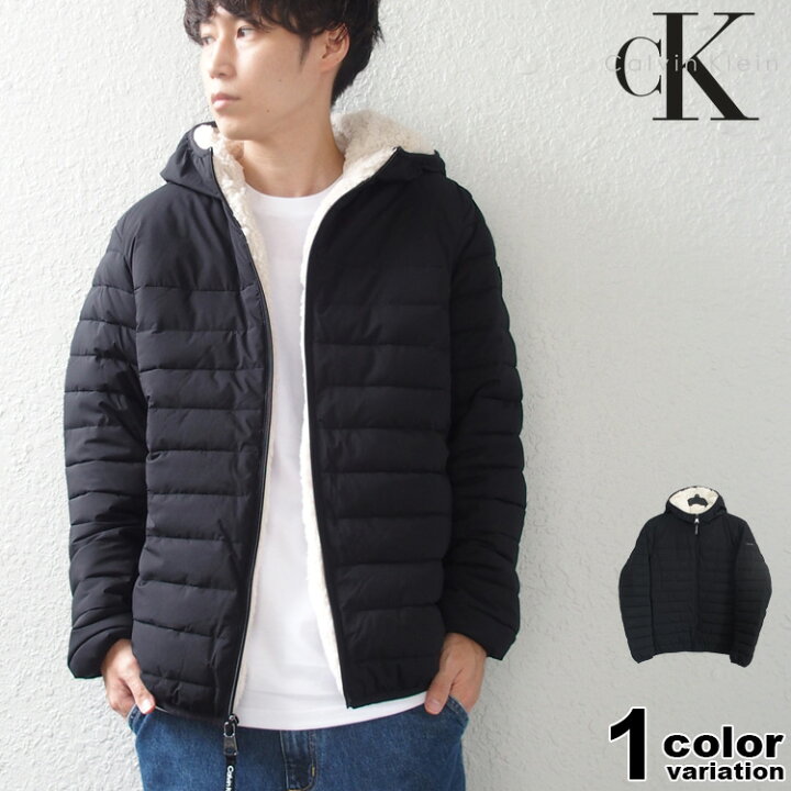 楽天市場】Calvin Klein カルバンクライン 中綿ジャケット 裏 ボア  
