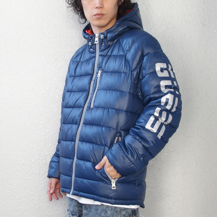楽天市場】UK限定モデル GUESS ゲス 中綿 ジャケット パファー 
