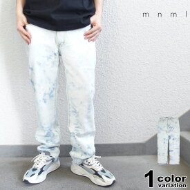 mnml ミニマル デニムパンツ バギーデニム ダメージジーンズ BAGGY DENIM V217 [21ML-SP860D] 【ルーズフィット ストレッチ ジーンズ クラッシュ ダメージジーンズ メンズ 】【あす楽対応】