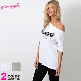 PINEAPPLE パインアップル Tシャツ フィットネス ウェア レディース トップス RETRO OVERSIZED TEE [TS0178] 【フィットネス ウェア レディース トップス Tシャツ 半袖 ヨガ ランニング トレーニング】【メール便対応】