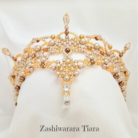 ZashiwalalaTiara (イラーハ) フリーサイズ バレエ バレエティアラ ティアラ ゴールド フロリナ 金平糖 森の女王 ドルシネア オーロラ 軽い かわいい 素敵