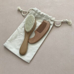 Baby Wooden Hair Brush xr[wAuV