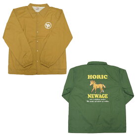 【ホーリック直販限定】コーチジャケット コヨーテ/フォレストグリーン オリジナルプリント HORIC WEEKEND. / NEWAGE JACKET