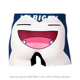 【ポケモンコラボ】 ポケモン パンツ HIPSHOP ヒップショップ ポケットモンスター カビゴン アンダーパンツ　メンズ ボクサーパンツ かっこいい ギフト シームレスパンツ