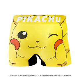 【ポケモン】 ピカチュウ パンツ HIPSHOP ヒップショップ ポケモン POK_MON アンダーパンツ メンズ/レディース/ユニセックス ボクサーパンツ かっこいい ギフト シームレスパンツ ポケットモンスター
