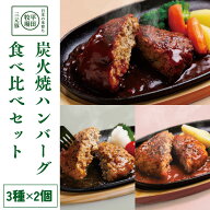 【公式】平田牧場 楽天限定 日本の米育ち三元豚 炭火焼ハンバーグ食べ比べセット　冷蔵 国産豚肉 送料無…