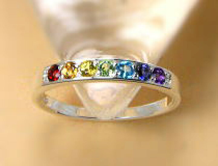 楽天市場】送料無料（郵送）マルチ（七色）アミュレットリング  