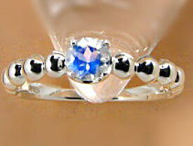 送料無料（郵送）”水玉模様のプチプチリング”4mm ブルームーンストーン