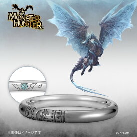 モンスターハンター 指輪 リング ハンターの指輪 イヴェルカーナ プラチナ（ブラックコーティング） ユニセックス 男女兼用 メンズ レディース 結婚指輪 マリッジリング アニバーサリー ブライダルリング ジュエリー 個性的 結婚 記念日 プレゼント ユートレジャー